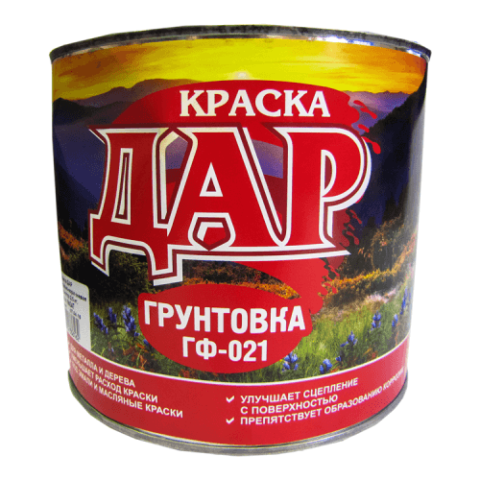 Грунтовка ГФ-021 серая 0,9 кг ДАР Грунтовка ГФ-021 серая 0,9 кг ДАР