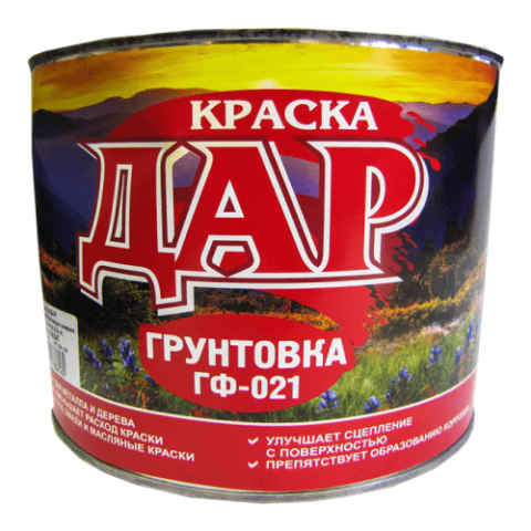 Грунтовка ГФ-021 красно-коричневый 2,5 кг ДАР Грунтовка ГФ-021 красно-коричневый 2,5 кг ДАР